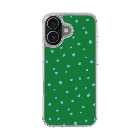 スリムプロテクションケース［ Drawing Dot - Green ］