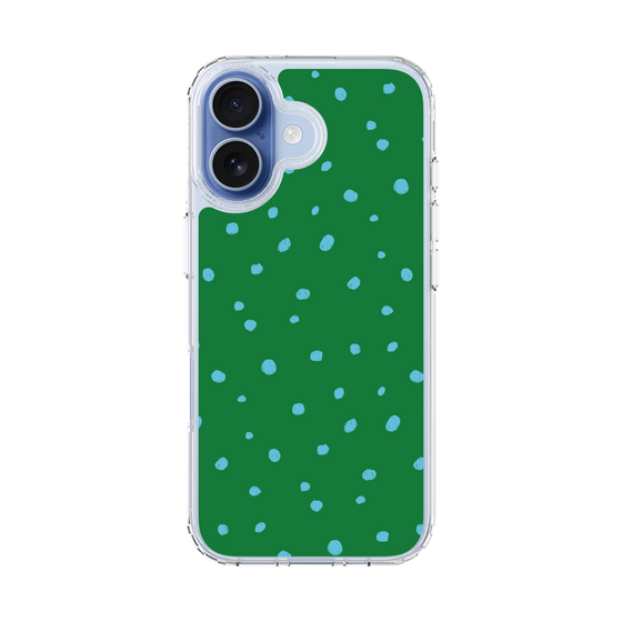スリムプロテクションケース［ Drawing Dot - Green ］