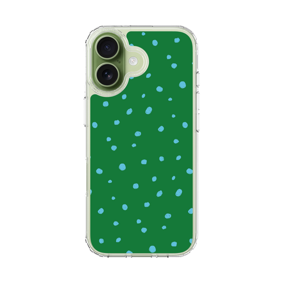 スリムプロテクションケース［ Drawing Dot - Green ］