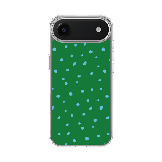 スリムプロテクションケース［ Drawing Dot - Green ］