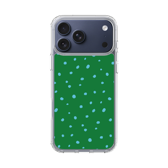 スリムプロテクションケース［ Drawing Dot - Green ］