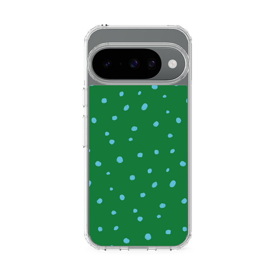 スリムプロテクションケース［ Drawing Dot - Green ］