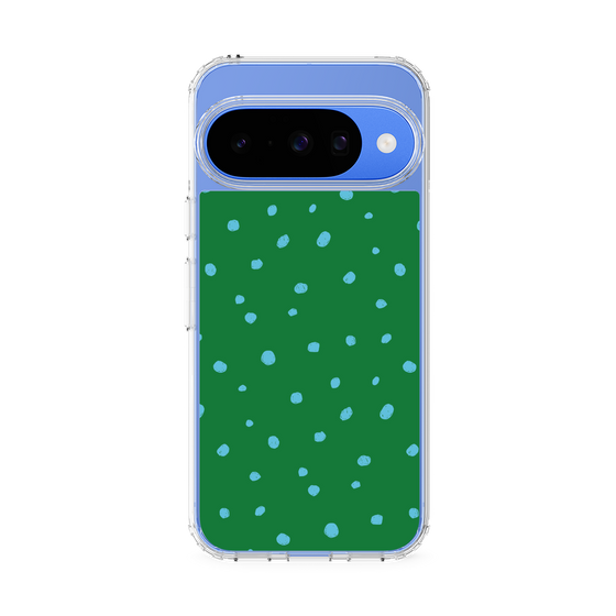 スリムプロテクションケース［ Drawing Dot - Green ］