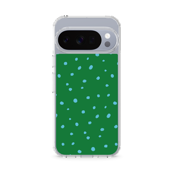 スリムプロテクションケース［ Drawing Dot - Green ］