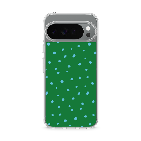 スリムプロテクションケース［ Drawing Dot - Green ］