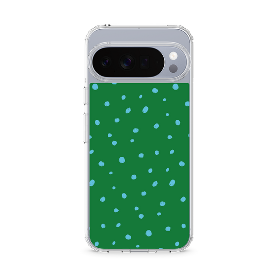 スリムプロテクションケース［ Drawing Dot - Green ］