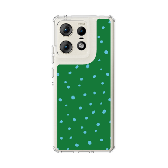 スリムプロテクションケース［ Drawing Dot - Green ］