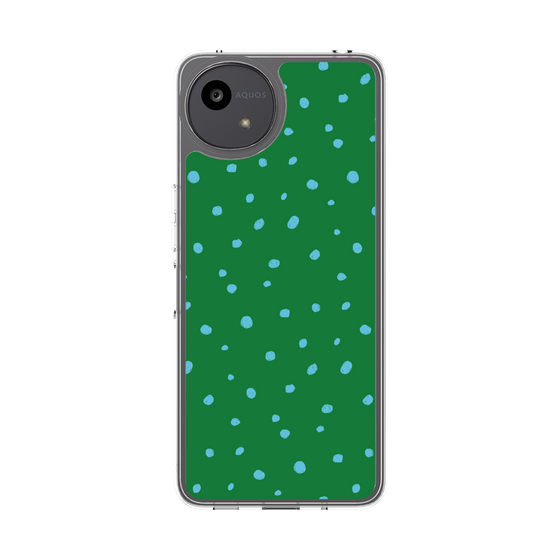 スリムプロテクションケース［ Drawing Dot - Green ］