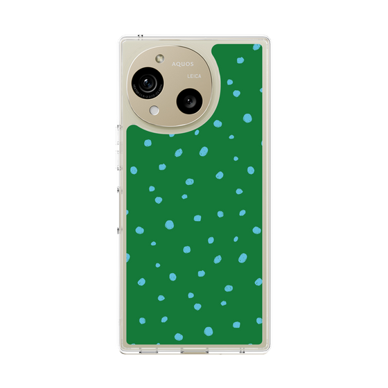 スリムプロテクションケース［ Drawing Dot - Green ］