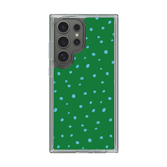 スリムプロテクションケース［ Drawing Dot - Green ］