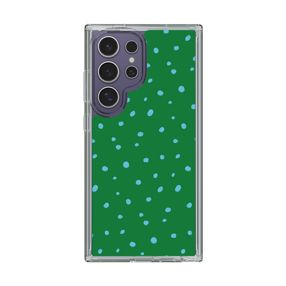 スリムプロテクションケース［ Drawing Dot - Green ］