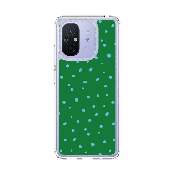 スリムプロテクションケース［ Drawing Dot - Green ］