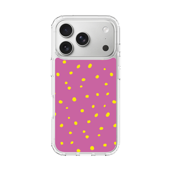 スリムプロテクションケース［ Drawing Dot - Pink ］