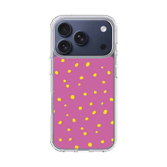 スリムプロテクションケース［ Drawing Dot - Pink ］