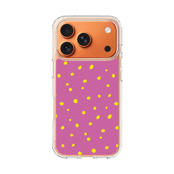 スリムプロテクションケース［ Drawing Dot - Pink ］