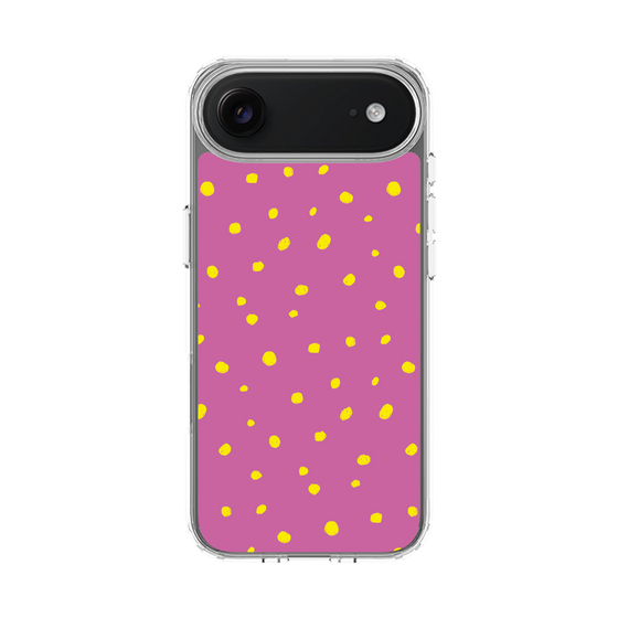 スリムプロテクションケース［ Drawing Dot - Pink ］