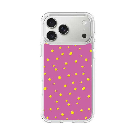 スリムプロテクションケース［ Drawing Dot - Pink ］