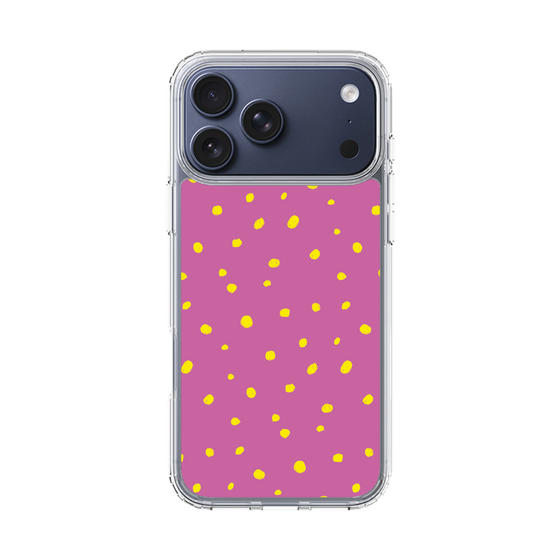 スリムプロテクションケース［ Drawing Dot - Pink ］
