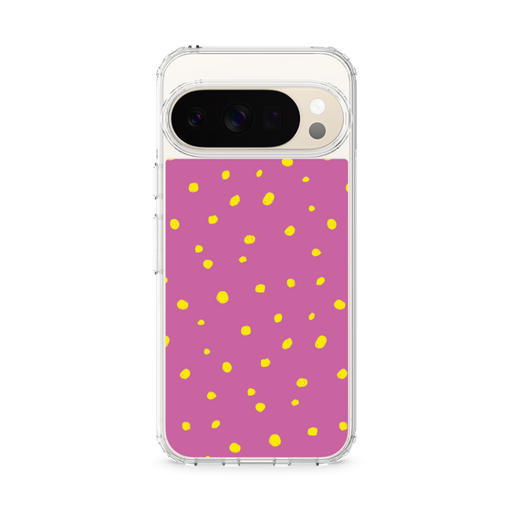スリムプロテクションケース［ Drawing Dot - Pink ］