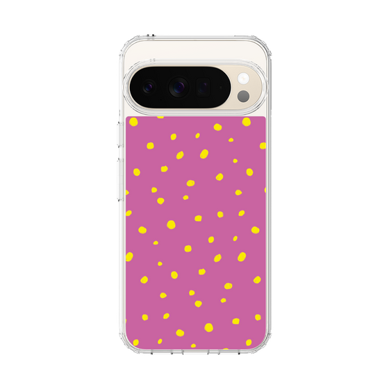 スリムプロテクションケース［ Drawing Dot - Pink ］