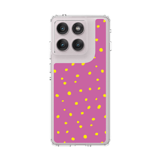 スリムプロテクションケース［ Drawing Dot - Pink ］