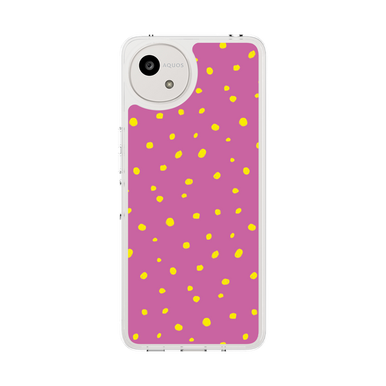 スリムプロテクションケース［ Drawing Dot - Pink ］