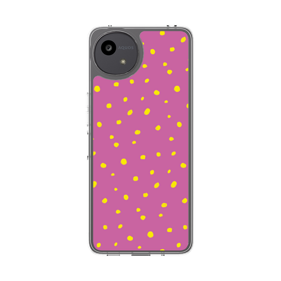 スリムプロテクションケース［ Drawing Dot - Pink ］