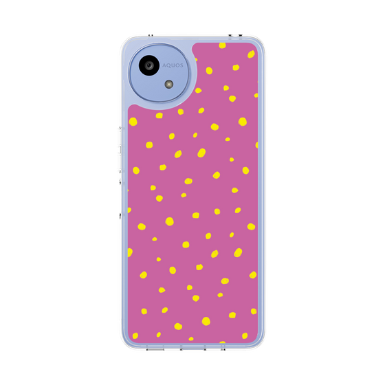 スリムプロテクションケース［ Drawing Dot - Pink ］