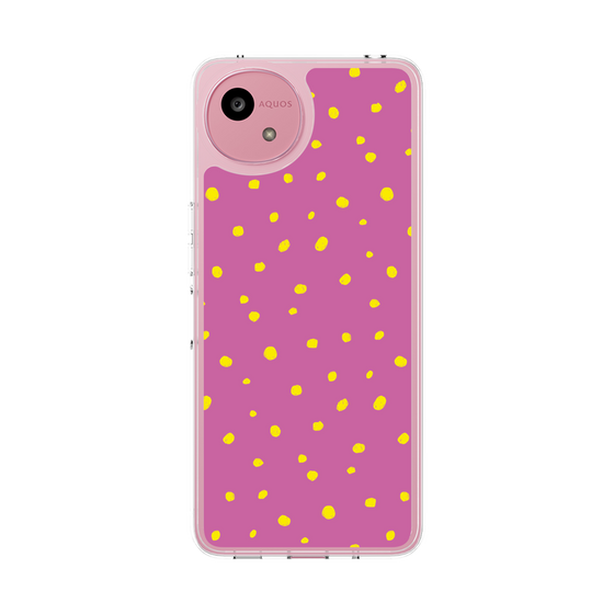スリムプロテクションケース［ Drawing Dot - Pink ］