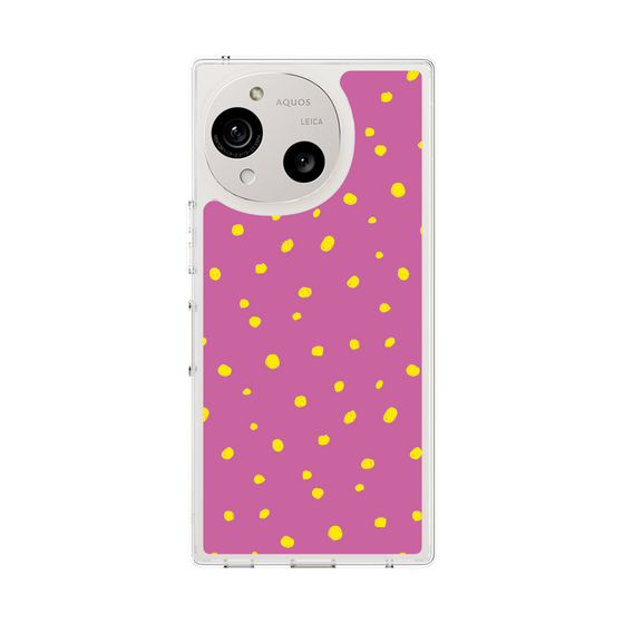 スリムプロテクションケース［ Drawing Dot - Pink ］