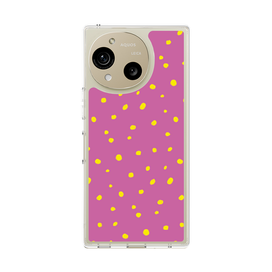 スリムプロテクションケース［ Drawing Dot - Pink ］