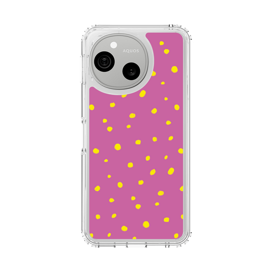 スリムプロテクションケース［ Drawing Dot - Pink ］