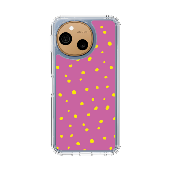 スリムプロテクションケース［ Drawing Dot - Pink ］