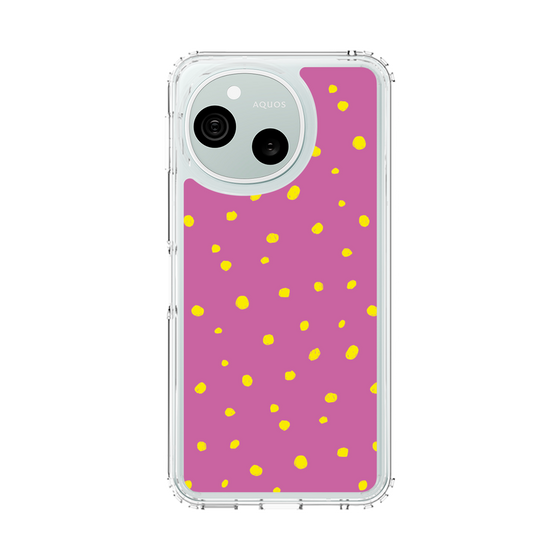 スリムプロテクションケース［ Drawing Dot - Pink ］