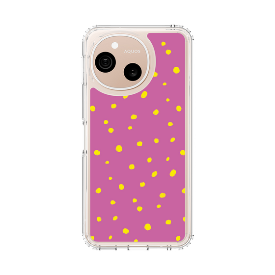 スリムプロテクションケース［ Drawing Dot - Pink ］