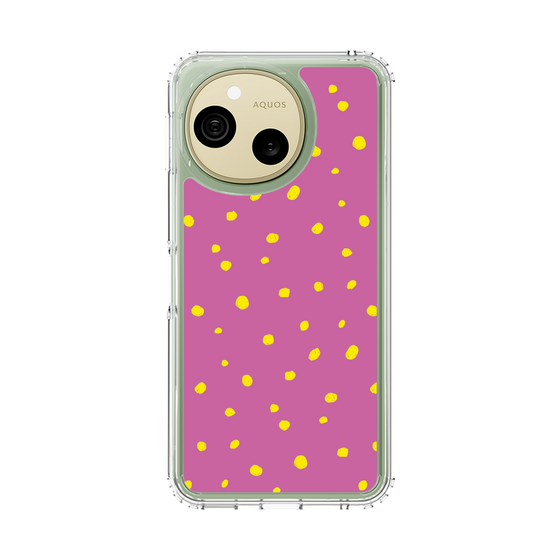 スリムプロテクションケース［ Drawing Dot - Pink ］