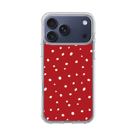 スリムプロテクションケース［ Drawing Dot - Red ］