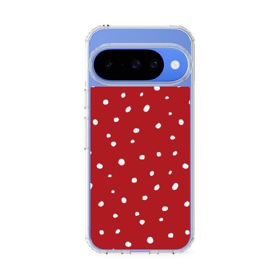 スリムプロテクションケース［ Drawing Dot - Red ］