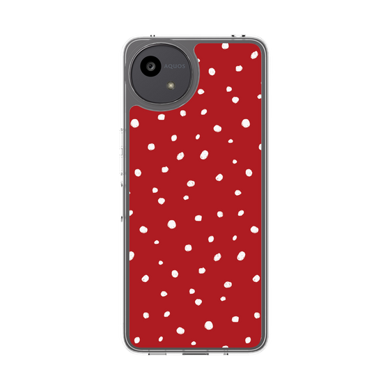 スリムプロテクションケース［ Drawing Dot - Red ］