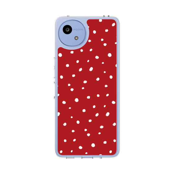 スリムプロテクションケース［ Drawing Dot - Red ］