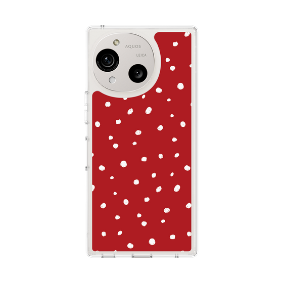 スリムプロテクションケース［ Drawing Dot - Red ］