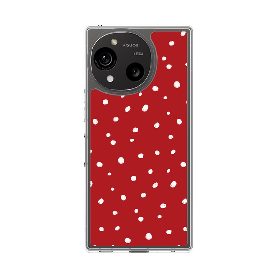 スリムプロテクションケース［ Drawing Dot - Red ］