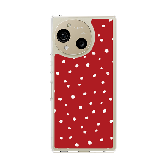 スリムプロテクションケース［ Drawing Dot - Red ］
