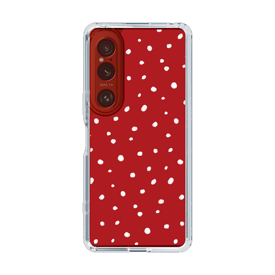 スリムプロテクションケース［ Drawing Dot - Red ］