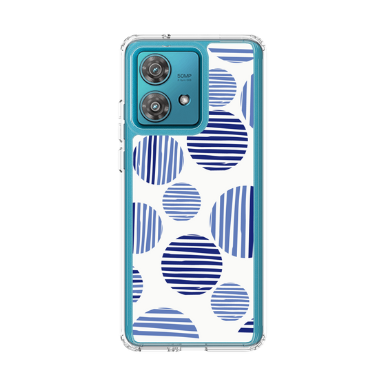 スリムプロテクションケース［ Nordic Dot - Blue ］