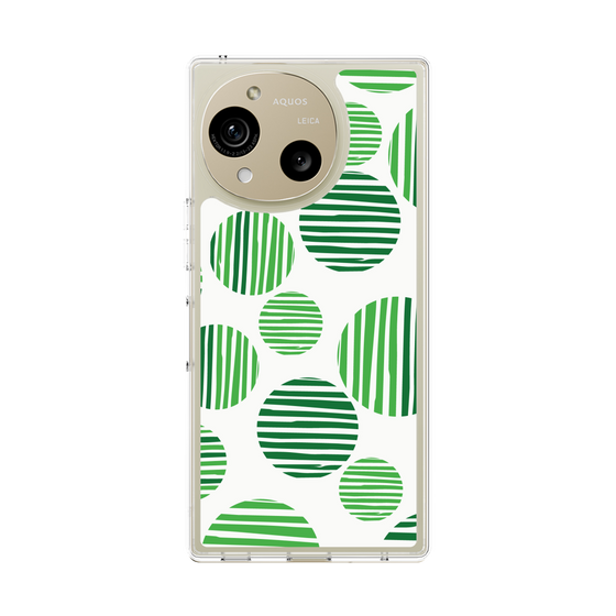 スリムプロテクションケース［ Nordic Dot - Green ］