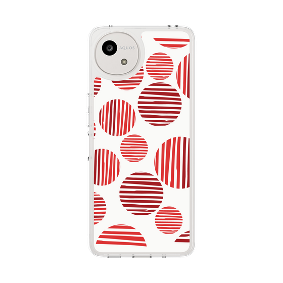 スリムプロテクションケース［ Nordic Dot - Red ］