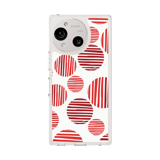 スリムプロテクションケース［ Nordic Dot - Red ］