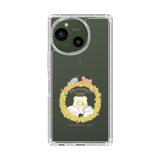 スリムプロテクションケース［ まるもふびより - フラワーリース ］