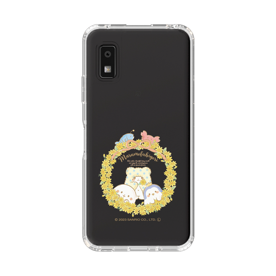 スリムプロテクションケース［ まるもふびより - フラワーリース ］